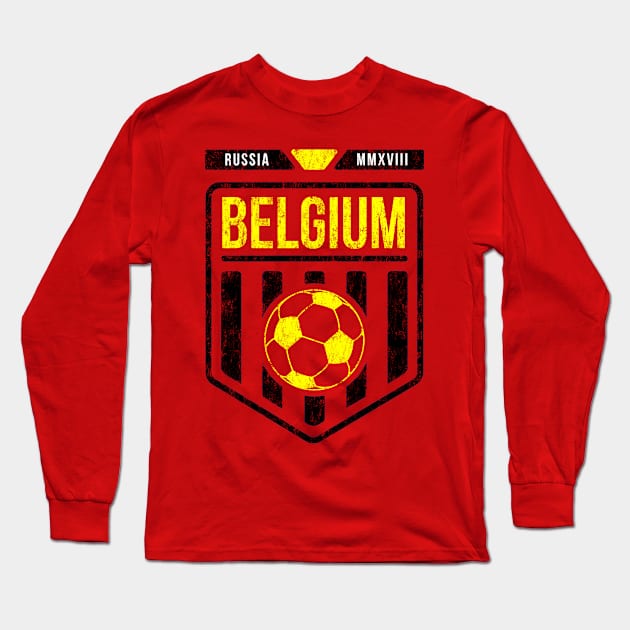 Belguim World Cup Soccer National Team Long Sleeve T-Shirt by CR8ART